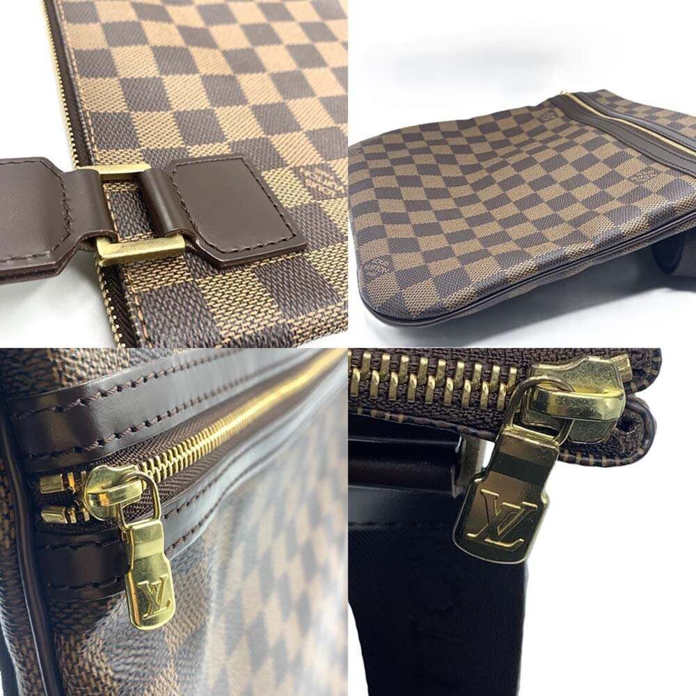 LOUIS VUITTON Authentic Brown Damier Pochette Shoulder Bag - Picture 5 of 5